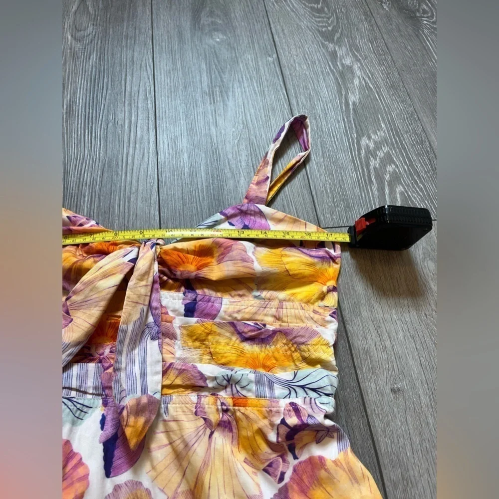 NWT Anthropologie Cecilia Pettersson Tie-Front Midi Dress Size 10